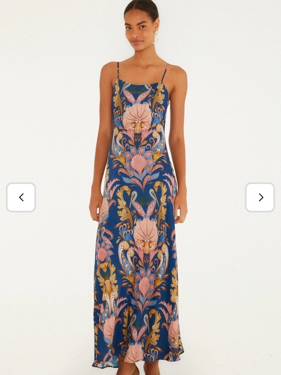 FARM Rio Dresses & Skirts - FARM Rio Sea Garden Navy Maxi Slip Dress